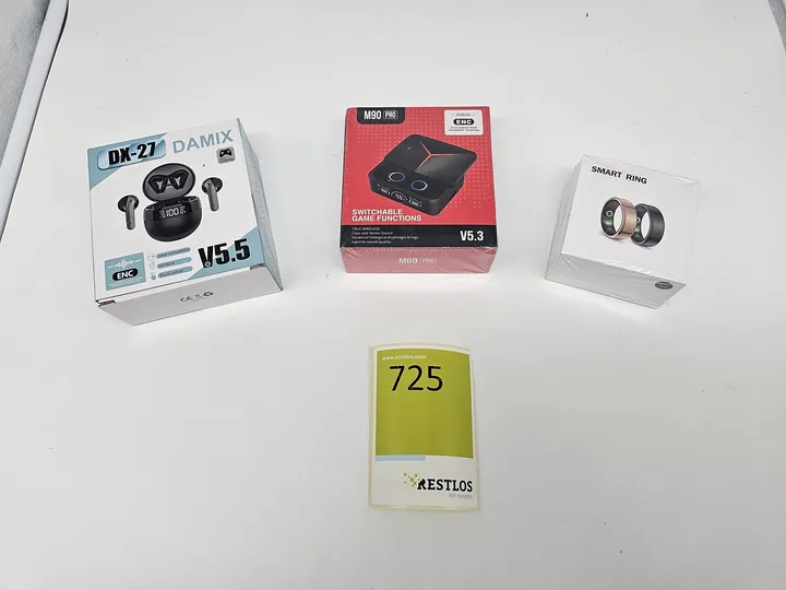 2x Bluetooth Kopfhörer + 1x Smart Ring